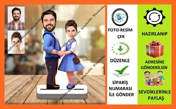 Diş Hekimi Karikatür Biblo,Sevgiliye Hediye,Doğum Günü Hediyesi - 1