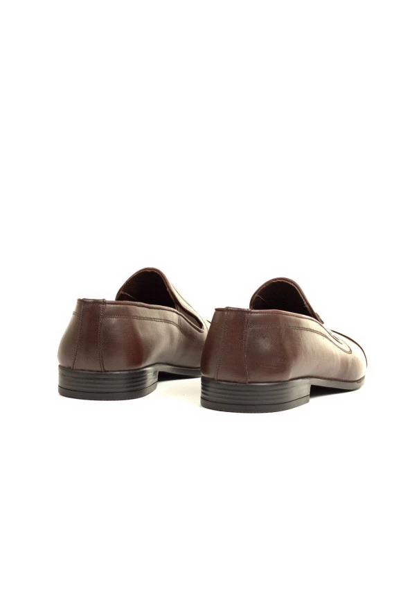 Hakiki Dana Derisi Günlük Loafer Bağcıksız Ayakkabı - 4