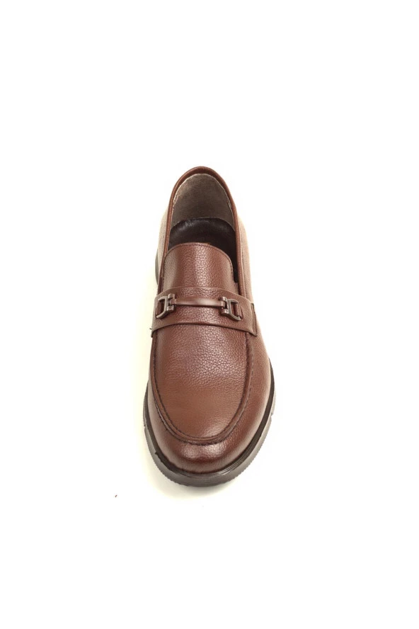 Hakiki Dana Derisi Günlük Loafer Tokalı Ayakkabı - 3