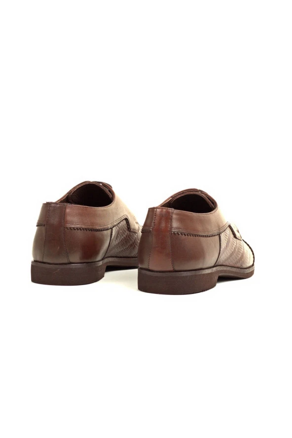 Hakiki Dana Derisi Günlük Klasik Bağcıklı Ayakkabı - 4