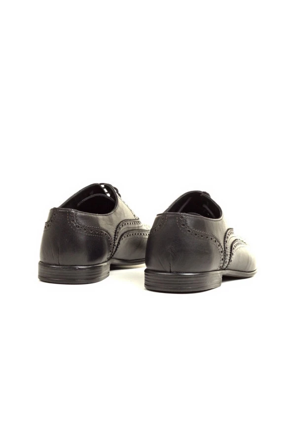 Hakiki Dana Derisi Günlük Klasik Bağcıklı Ayakkabı - 4