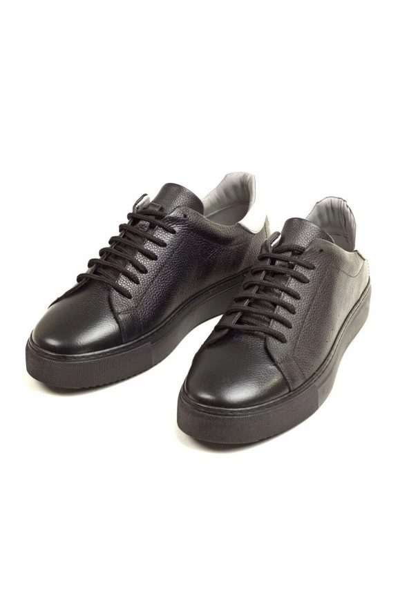 Hakiki Dana Derisi Spor Sneaker Bağcıklı Ayakkabı - 2