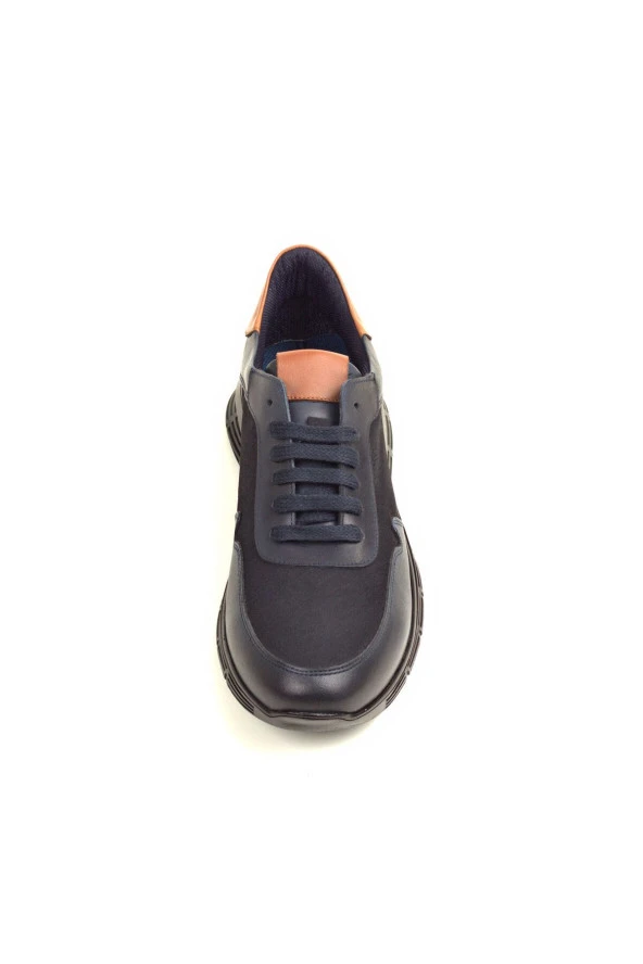 Hakiki Dana Derisi Spor Sneaker Bağcıklı Ayakkabı - 3