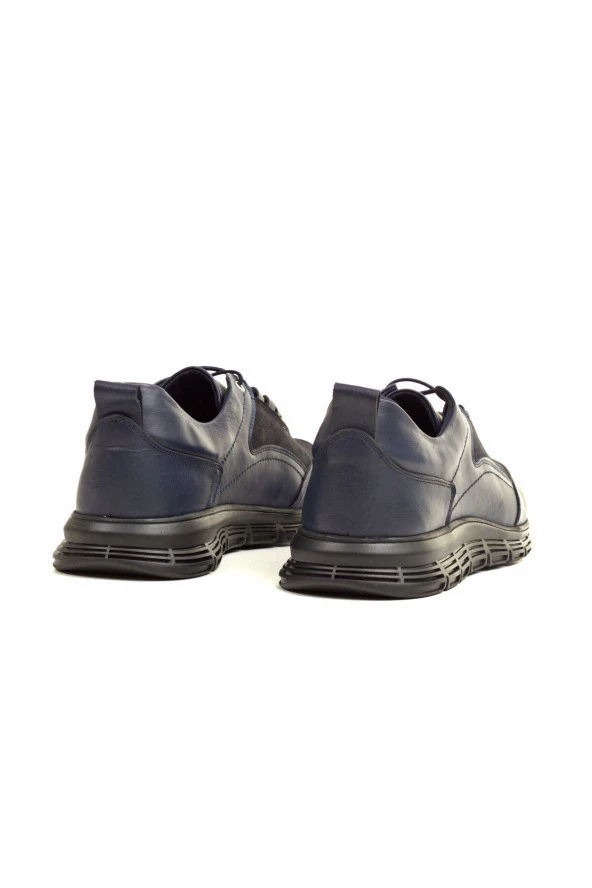 Hakiki Dana Derisi Spor Sneaker Bağcıklı Ayakkabı - 4