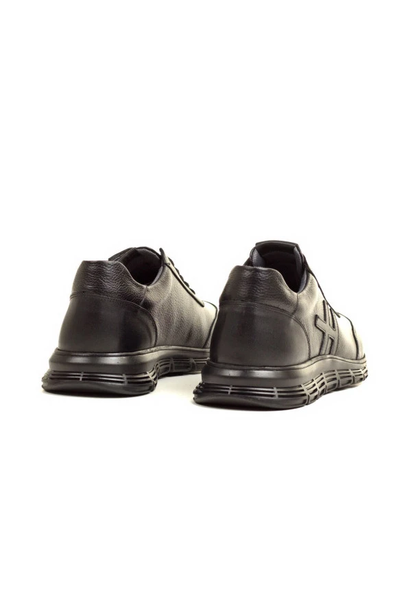 Hakiki Dana Derisi Spor Sneaker Bağcıklı Ayakkabı - 4