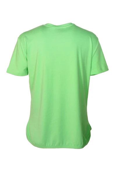 Kadın V Yaka Basic Yeşil T-Shirt - 3