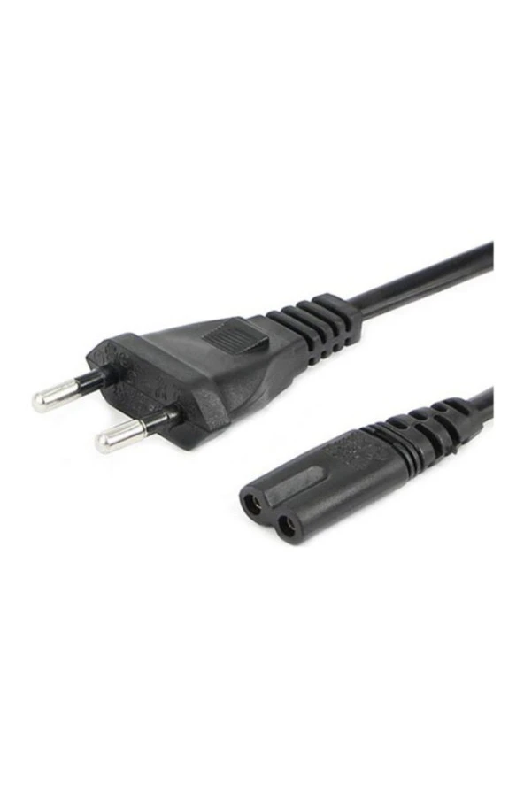Ac Power Güç Kablosu Tv-radyo -notebook Adaptör Için 2 Pin Teyip Fişi 2 M - 3