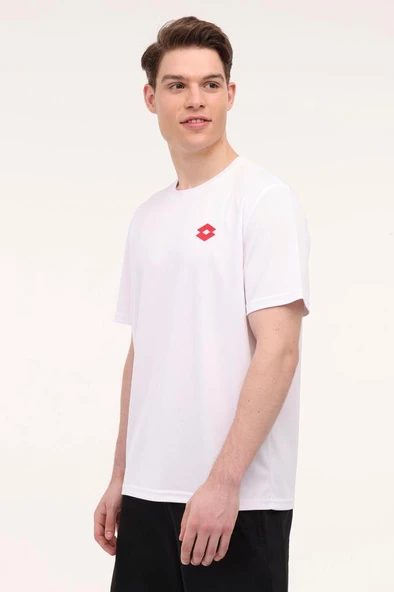 Lotto M-BILLY TEE 4FX 101930086 Erkek Tişört Beyaz S-XXL