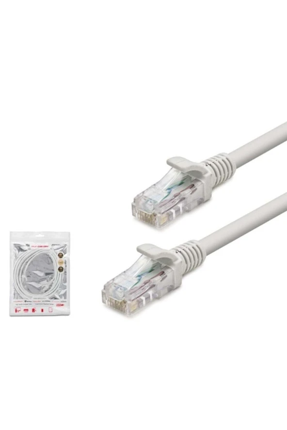 Internet Kablosu Cat5 Utp 30 Metre Gri Iki Ucu Hazır Fişli Tak Çalıştır Kullan Patch Hazır Kablo - 3
