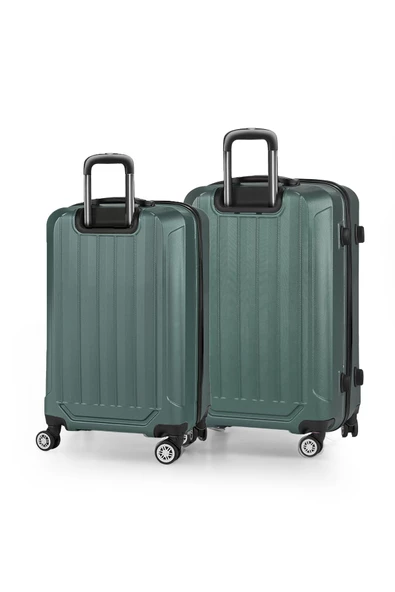 Spring Model Haki Renk 2'li Valiz Seti Kabin + Orta - Resim 2
