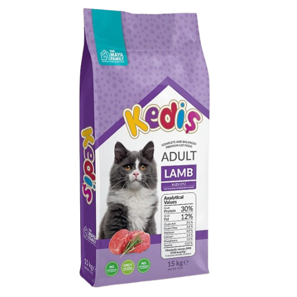 KEDİŞ KUZU ETLİ YETİŞKİN KEDİ MAMASI 15 KG