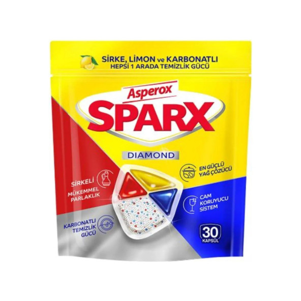 Asperox Sparx 30 Kapsül Bulaşık Makinesi Tableti