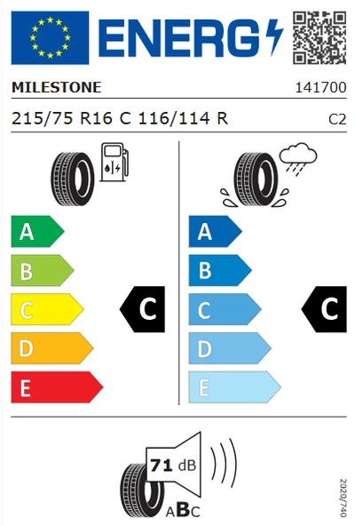 Milestone VanMile 215/75 R16C 116/114R Yaz Lastiği - 2025 - 2