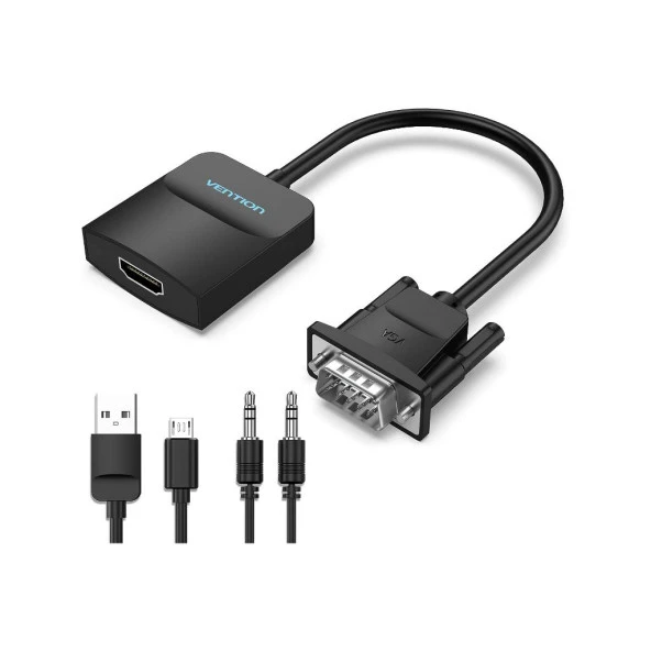 Vention VGA Hdmi Çevirici Adaptör Ses Kablosu Pc Laptop