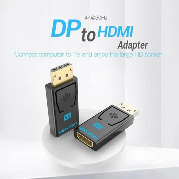Vention Display Port Hdmi Çevirici Displayport Erkek Hdmi Dişi 4K - 3