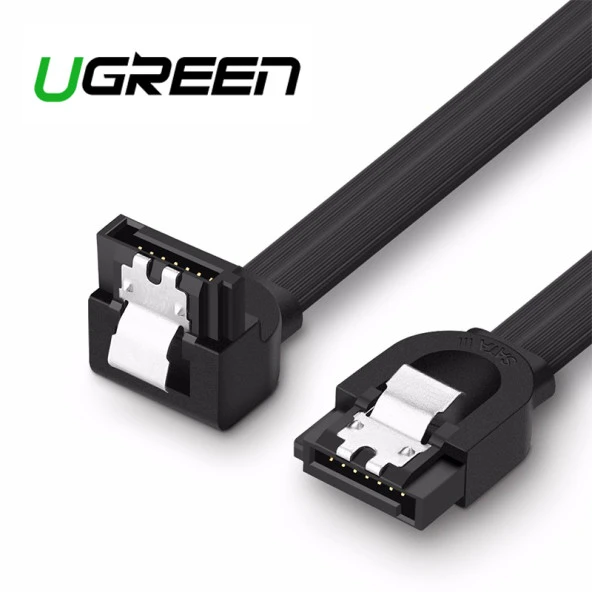 Ugreen Sata III Data Kablo 50 cm Hdd DVD-Rw Sata Kablo 90 Derece