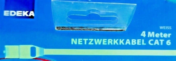 Edeka CAT6 Kablo Ethernet Kablosu Ağ İnternet Kablo RJ45 4 Metre - 4
