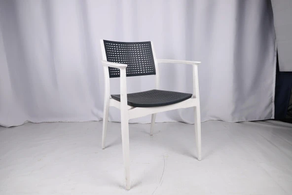 Mandella Irmak Çift Renk Koltuk Gövde Antrasit- Oturma/Sırt Beyaz - Resim 2