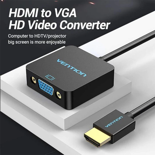 Vention Hdmi To VGA Kablo Adaptör Çevirici Dönüştürücü 9018000002044