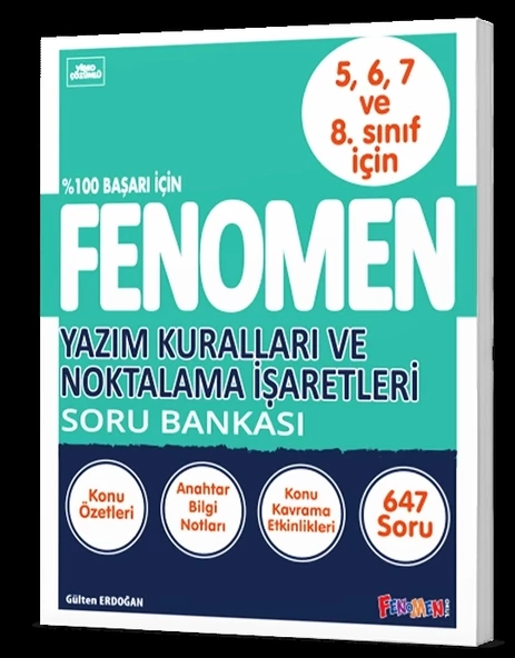 FENOMEN YAYINLARI Yazım Kuralları Ve Noktalama İşaretleri Soru Bankası