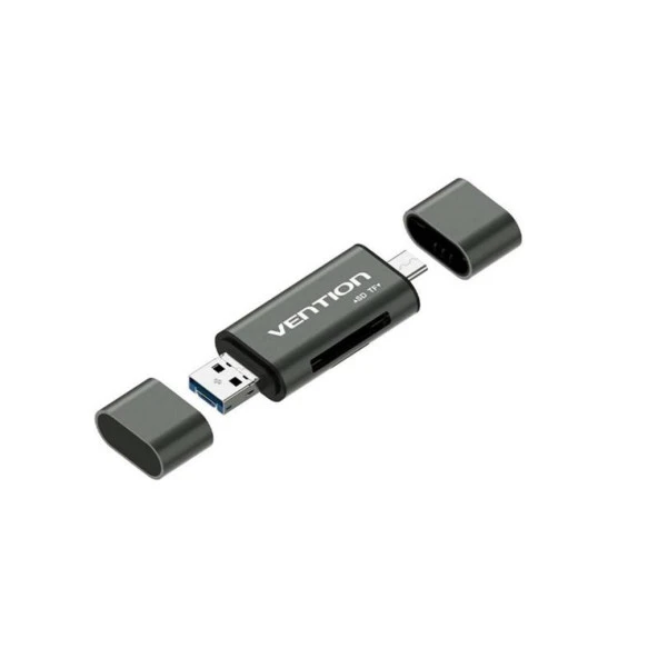 Vention Type C ve Usb Kart Okuyucu 3.0 SD TF Multi Kart Okuyucu 8690001031251 - 5