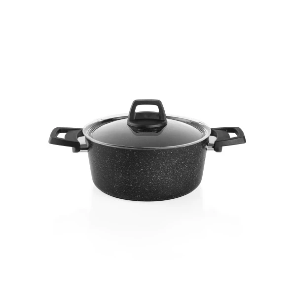 Schafer Black Stone Tencere Seti 7 Parça-Siyah - 3