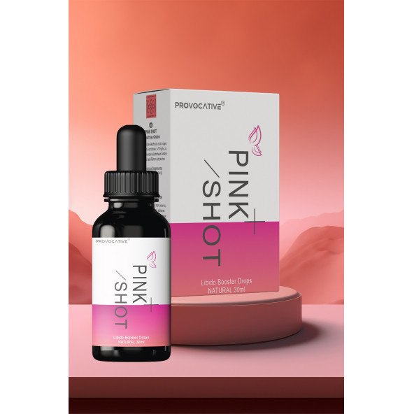 Pink Shot Libido Booster Drops Kadın istek Arttırıcı Orgazm Damlası 30 Ml