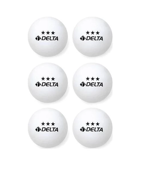 Delta Pinpon Topu 6 Adet / Masa Tenisi Topu - 2