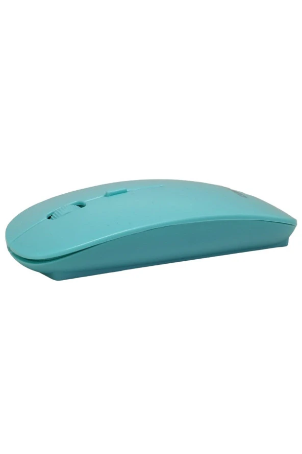 C10 Kablosuz Mouse Turkuaz 800 - 1600 Dpı