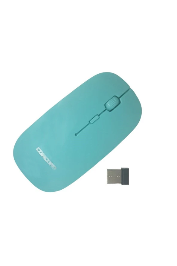 C10 Kablosuz Mouse Turkuaz 800 - 1600 Dpı - 3