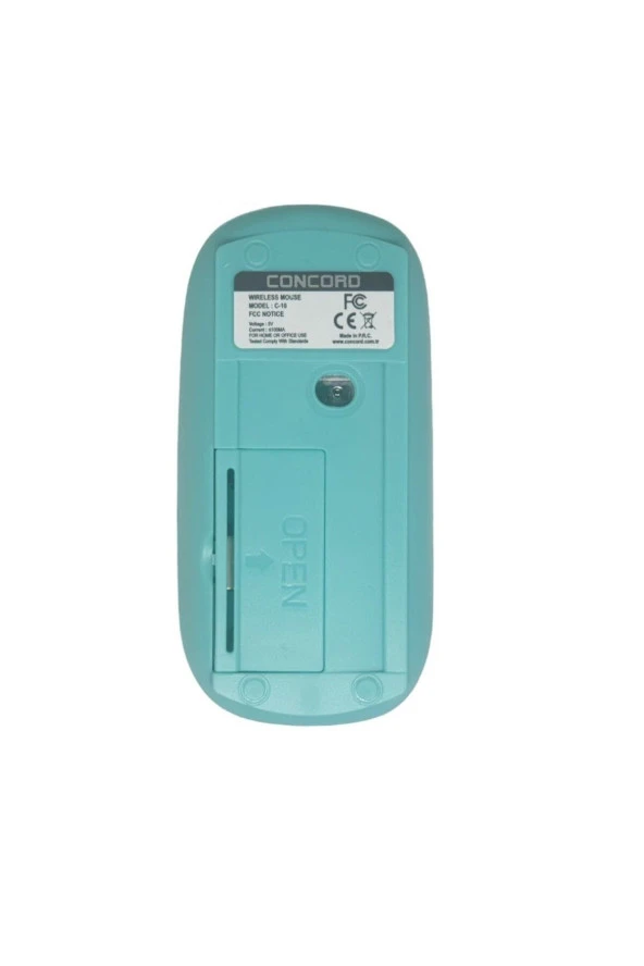 C10 Kablosuz Mouse Turkuaz 800 - 1600 Dpı - 5