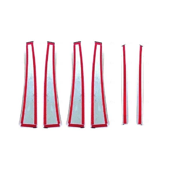 Peugeot 308 HB Krom Kapı Direk Seti 6 prç 2007-2013 Arası P.Çelik - Resim 3