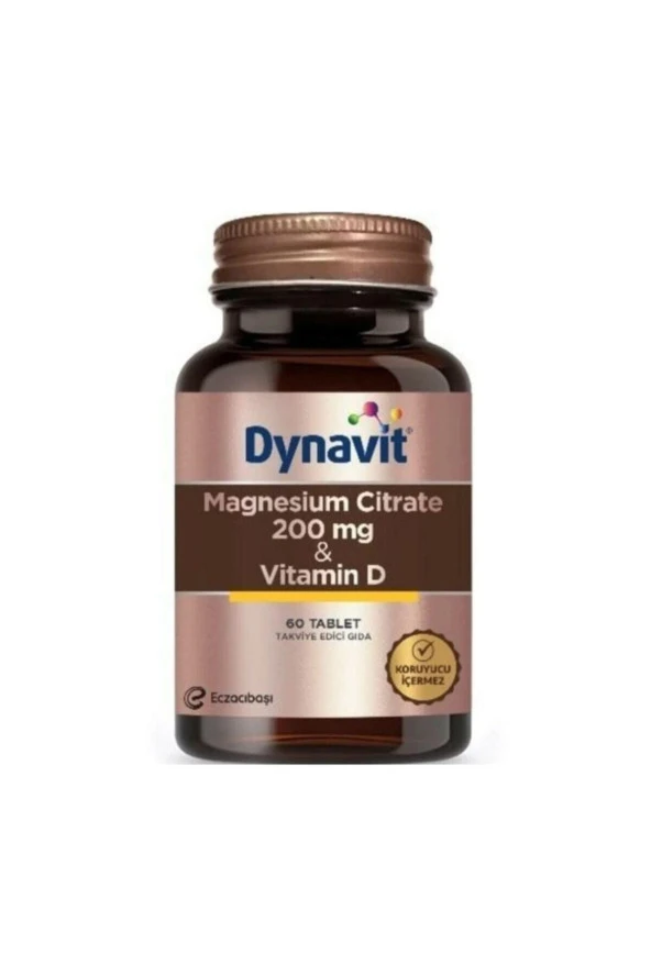 Dynavit Magnesium Citrate 200 Mg Vitamin D / 60 Tb