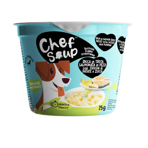 Chef Soup Somon, Patates ve Bal Kabaklı Hazır Köpek Çorbası 25 gr