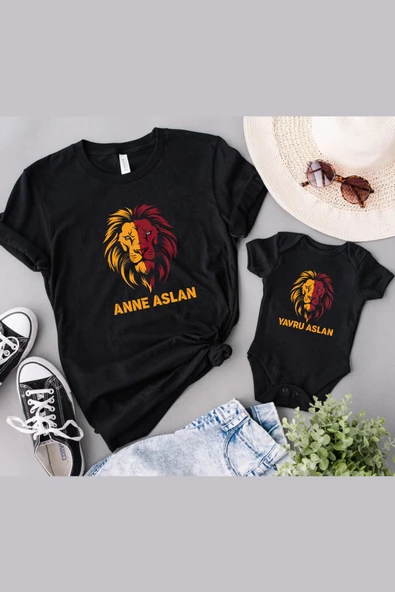 Leon Anne Yavru Aslan Anne Oğul Kız TEK ÜRÜN FİYATIDIR KOMBİN YAPMAK İÇİN EN AZ 2 ADET SEPETE EKLE