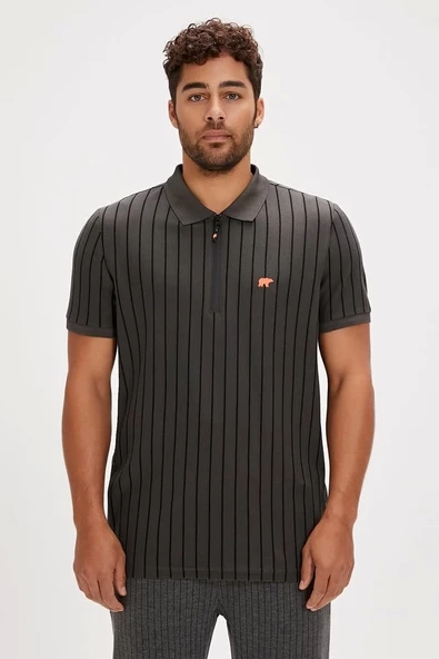 Bad Bear Theo Asphalt Men's Poloneck T-Shirt - 3