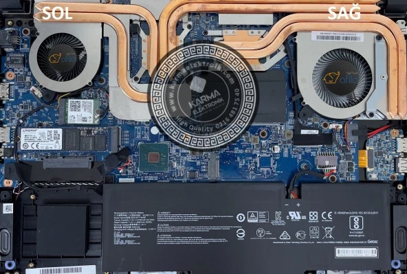 MSI Katana GF66 11UC-1087TRuyumlu Cpu,işlemci +Gpu, Vga, Ekran Kartı Fanı / Sağ-Sol SET(msi)