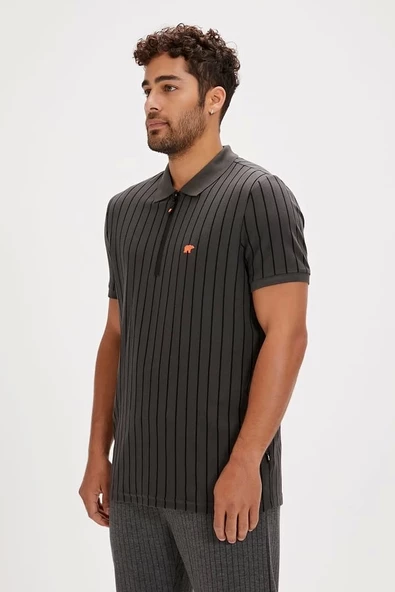 Bad Bear Theo Asphalt Men's Poloneck T-Shirt