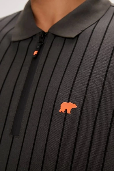 Bad Bear Theo Asphalt Men's Poloneck T-Shirt - 2