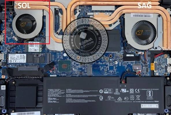 MSI Katana GF76 12UD-060TRuyumlu Notebook Gpu, Vga, Ekran Kartı Fanı / Sol (msi)