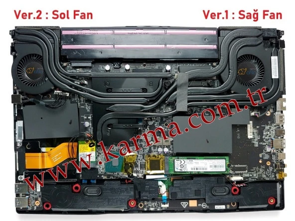 MSI GL65 Leopard 10SDR-086XTR Notebook Gpu, Vga, Ekran Kartı Fanı (Ver.2 Sol) msi