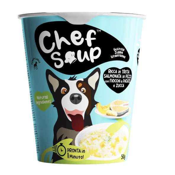 Chef Soup Somon, Patates ve Bal Kabaklı Hazır Köpek Çorbası 50 gr