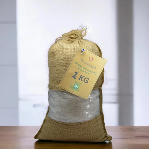 TECHNOPA DOĞAL İŞLENMEMİŞ TANE KRİSTAL KAYA TUZU 1KG - 6