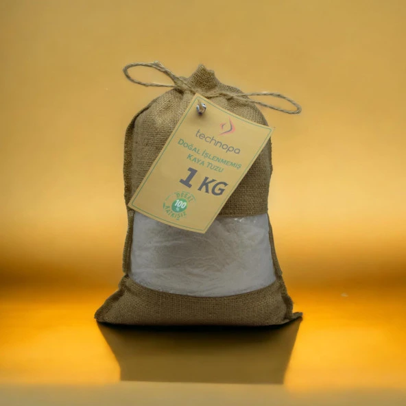 TECHNOPA DOĞAL İŞLENMEMİŞ TANE KRİSTAL KAYA TUZU 1KG - 7