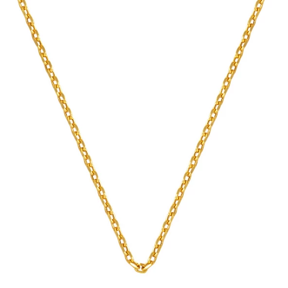 Force 14 Ayar Altın Zincir Kolye (2 mm Enli) 45 cm. ürün görseli 1