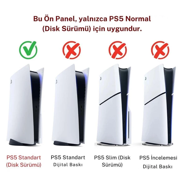 Cosmostech PS5 CD Sürüm Uyumlu - Spider - Man 2 Desenli Konsol Faceplate Shell Covers Kapakları - Resim 4