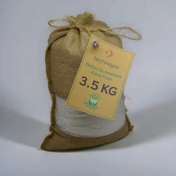 TECHNOPA DOĞAL İŞLENMEMİŞ TANE KRİSTAL KAYA TUZU 3,5KG - 2