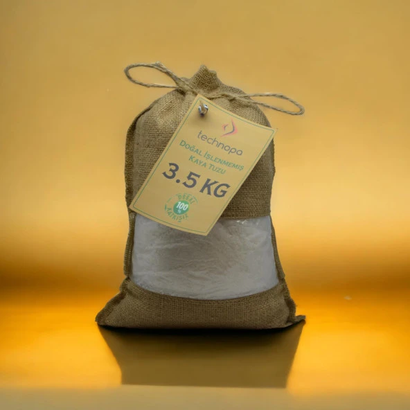 TECHNOPA DOĞAL İŞLENMEMİŞ TANE KRİSTAL KAYA TUZU 3,5KG - 5