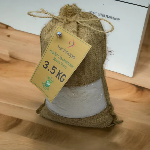 TECHNOPA DOĞAL İŞLENMEMİŞ TANE KRİSTAL KAYA TUZU 3,5KG - 6