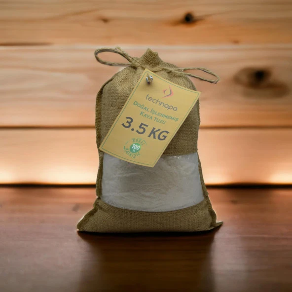 TECHNOPA DOĞAL İŞLENMEMİŞ TANE KRİSTAL KAYA TUZU 3,5KG - 7